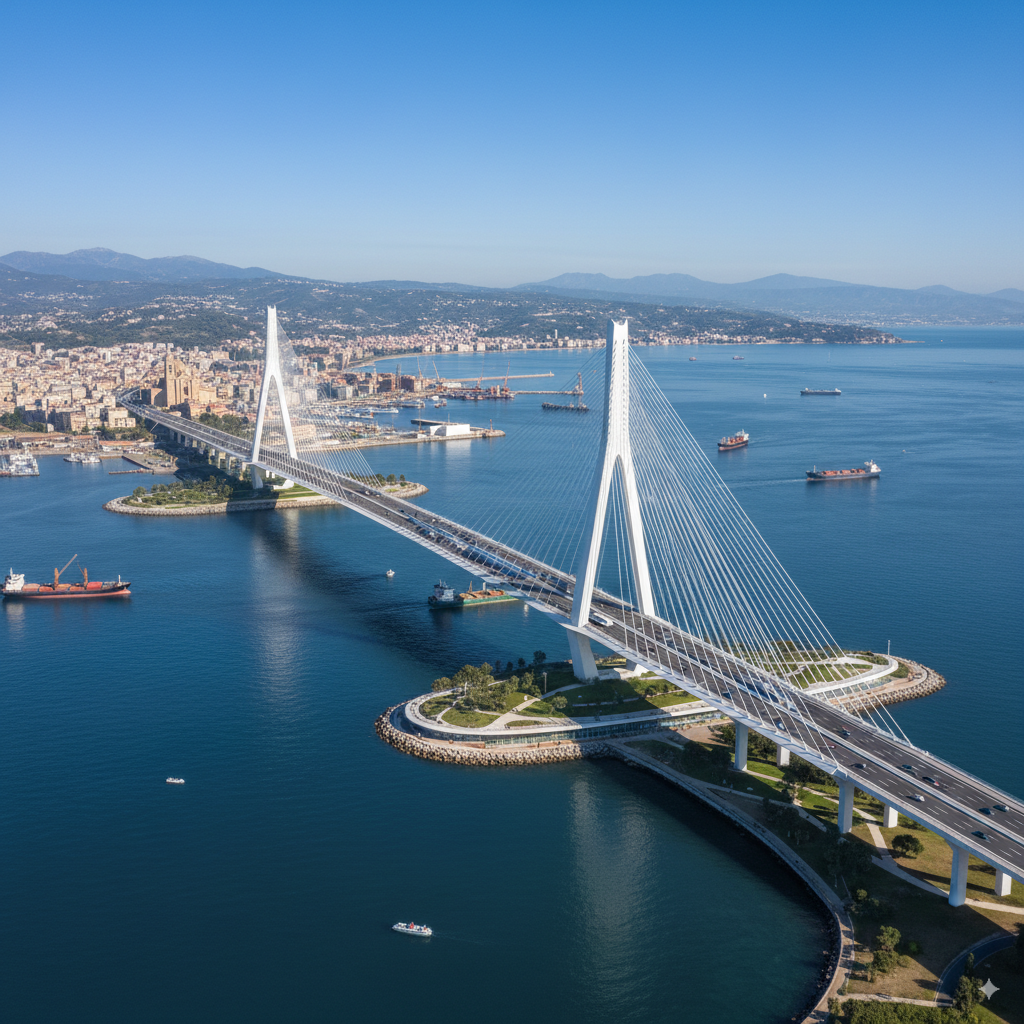 Ponte sullo stretto - immagine progetto