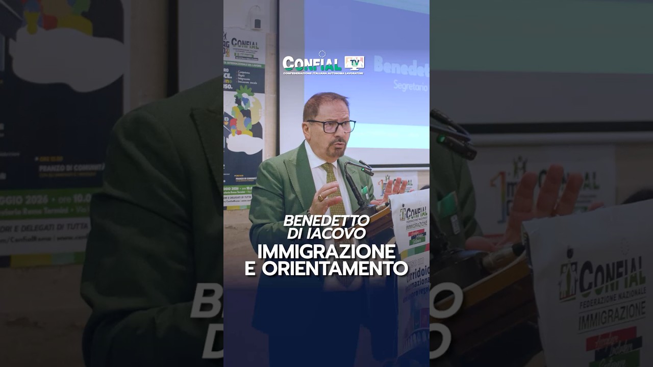 Benedetto Di Iacovo | Confial intervento 1 Maggio 2026